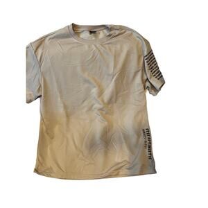 Shein Live In The Present Beige T-Shirt Mens L